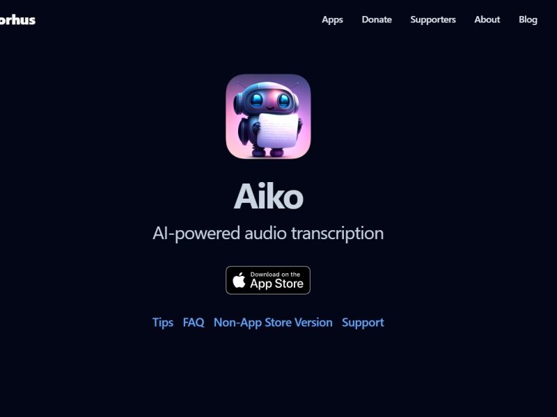تبدیل گفتار به متن Aiko یک رونویس هوش مصنوعی است که گفتار را به متن تبدیل می کند