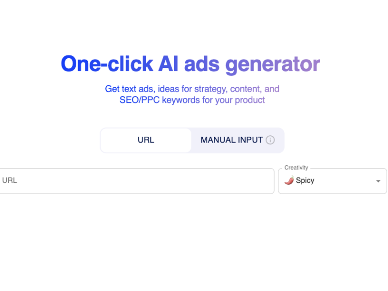 هوش مصنوعی Aiter تبلیغات متنی ، ایده های استراتژی ، محتوا و کلمات کلیدی SEO/PPC برای محصول شما را با URL صفحه خود در اختیارتان قرار میدهد
