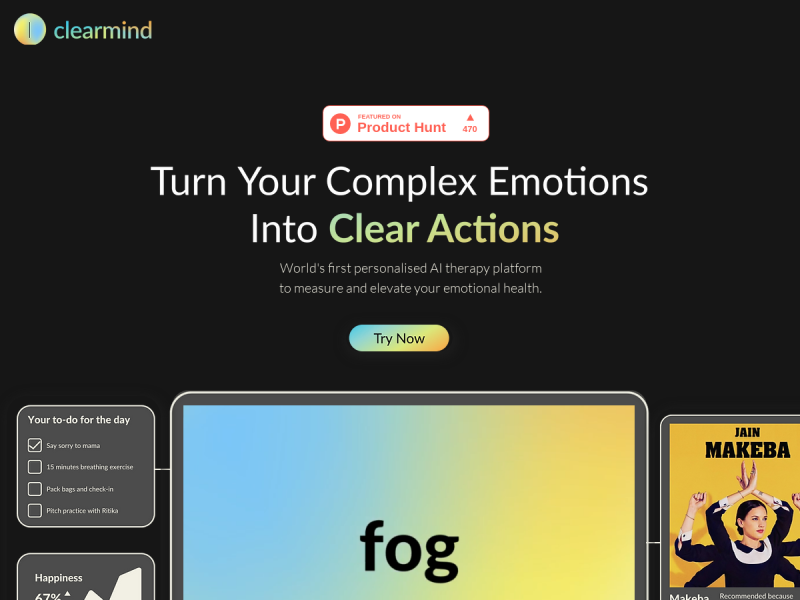 هوش مصنوعی Clearmind یک بستر درمانی برای بهبود سلامت عاطفی