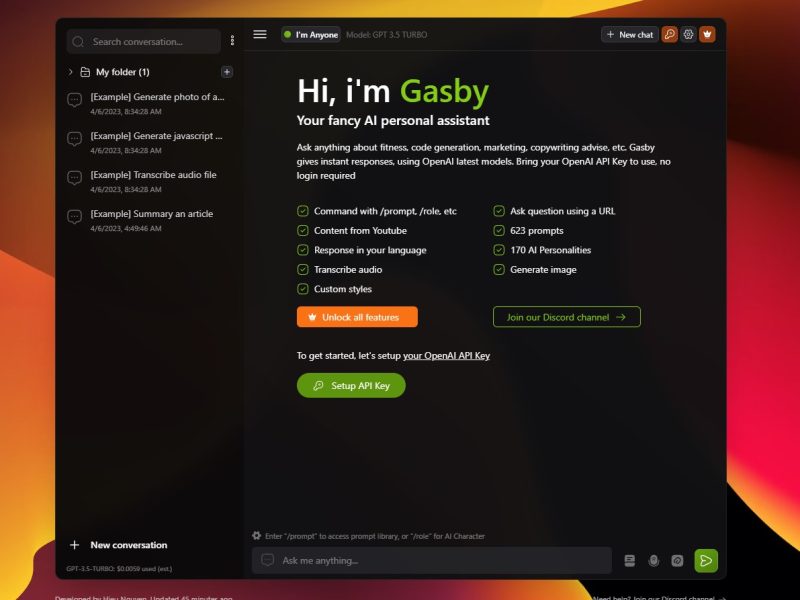هوش مصنوعی Gasby یک دستیار شخصی است