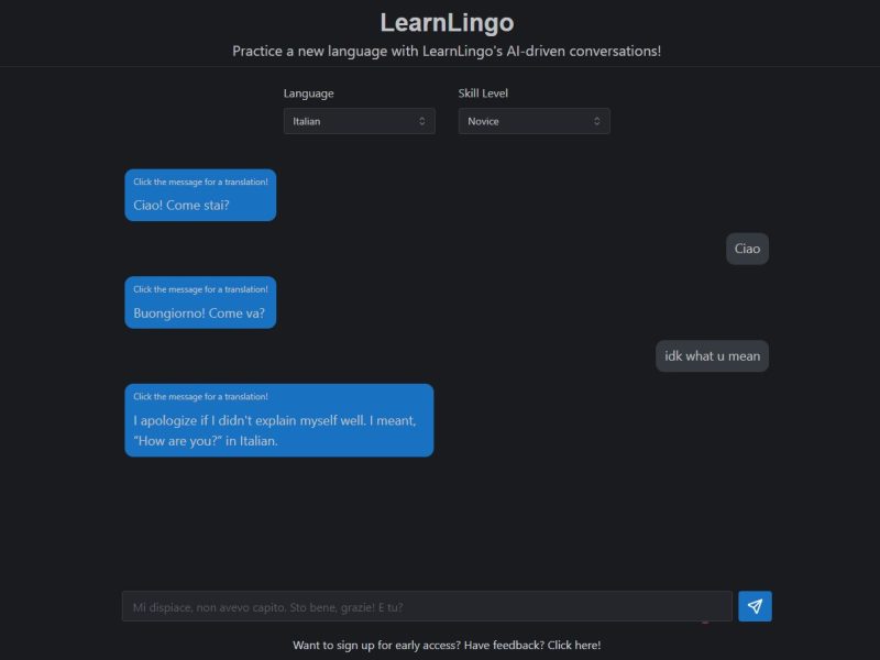 یادگیری زبان با هوش مصنوعی Learnlingo