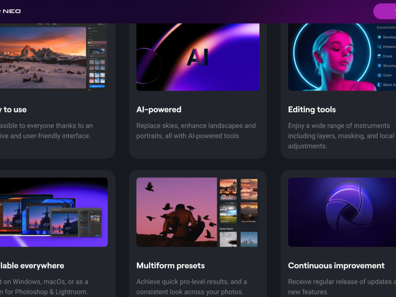 هوش مصنوعی Luminar Neo یک نرم افزار قدرتمند ویرایش عکس است که از فناوری های پیشرفته AI استفاده می کند تا تصاویر را تقویت کند