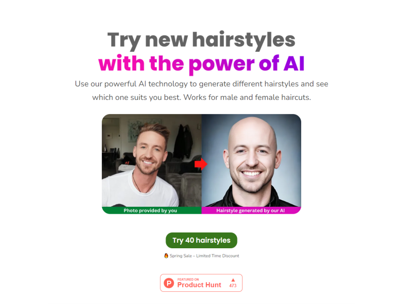 هوش مصنوعی HairstyleAI ابزاری برای تولید ایده های جدید مدل مو برای شما بدون نیاز به بازدید از سالن زیبایی است