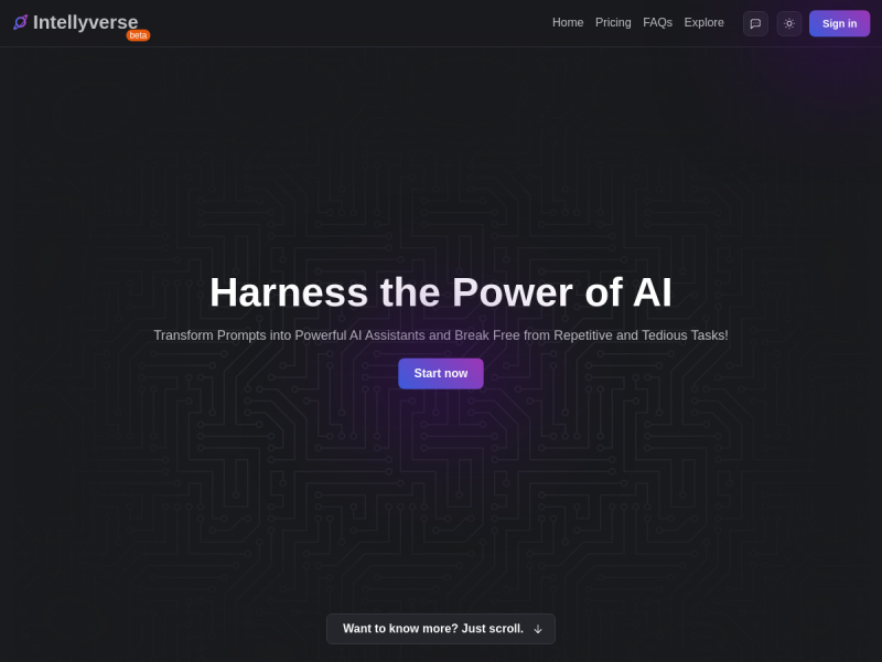 دستیار هوش مصنوعی Intellyverse